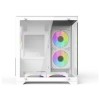 ARS Precious 007 INFINITY ARGB Mid Tower M-ATX Gaming Casing in White