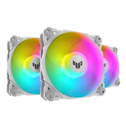 ASUS TUF Gaming TF120 ARGB White Triple Casing Fan Kit with ARGB Controller