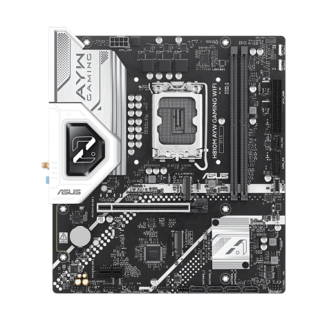 ASUS H810M AYW GAMING WIFI Intel LGA1851 mATX Motherboard – Stable Performance for Modern Gaming
