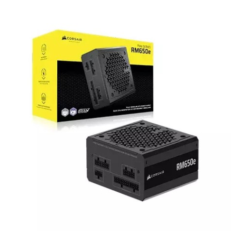 Corsair RMe Series RM650e 650W PG5 80 PLUS Gold Certified Fully Modular Black Power Supply