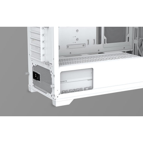 GIGABYTE C102 GLASS ICE Mid Tower Gaming  White Casing