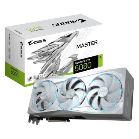 Gigabyte AORUS GeForce RTX 5080 MASTER ICE 16GB GDDR7 Graphics Card