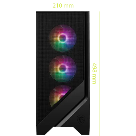 MSI MAG FORGE 120A AIRFLOW Mid-Tower Case for Gaming PCs