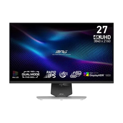 MSI MPG 274URDFW E16M 27" 320Hz 4K FHD Rapid IPS Dual Mode Gaming Monitor