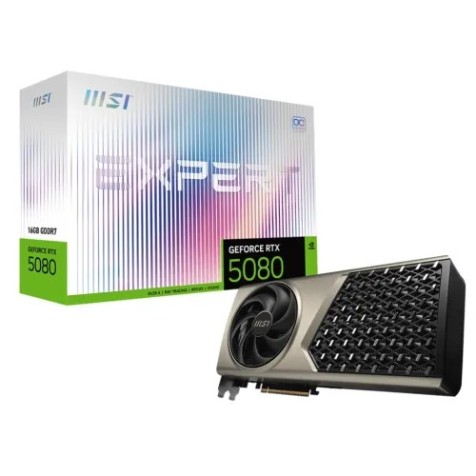 MSI GeForce RTX 5080 16G EXPERT OC 16GB GDDR7 Graphics Card