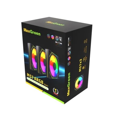 MaxGreen M57 ARGB 3 in 1 120mm Casing Fan