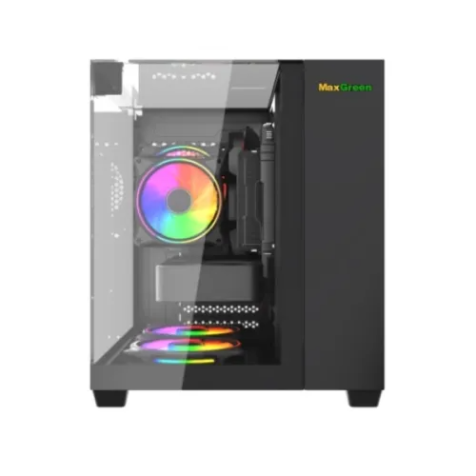 MaxGreen S275 33 Mid Tower M ATX Gaming Casing