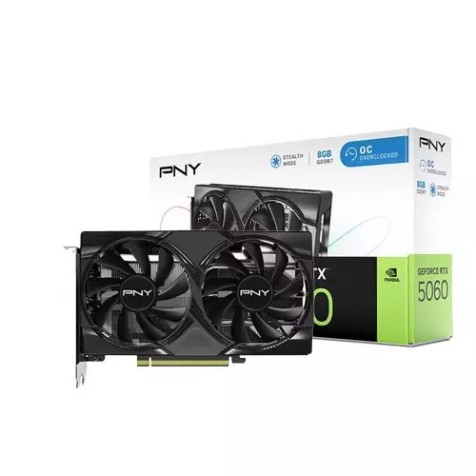 PNY GeForce RTX 5060 8GB Dual Fan GDDR7 Graphics Card