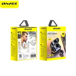 Awei T20 In Ear Bluetooth Earphones V5.3 Hifi Shocking Sound Wireless Bluetooth Headphones 