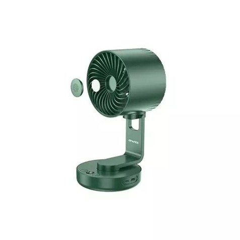 Awei F34 Folding Long Duct Circulator Rechargeable Fan with Night Lamp