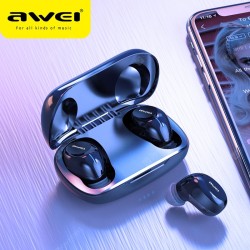 Awei T20 In Ear Bluetooth Earphones V5.3 Hifi Shocking Sound Wireless Bluetooth Headphones 