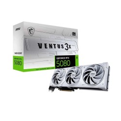 MSI GeForce RTX 5080 16G VENTUS 3X OC WHITE 16GB GDDR7 Graphics Card