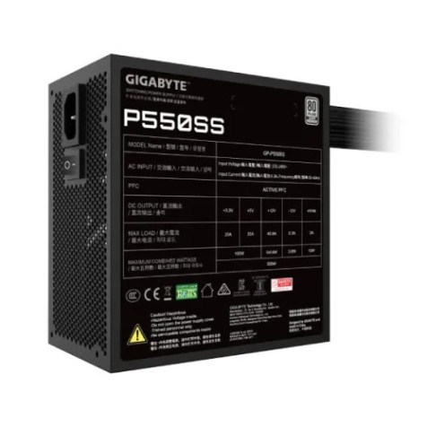 Gigabyte P550SS 550W 80 Plus Silver ATX Power Supply 