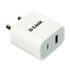 D-LINK 20W Adapter with Dual Port Output (1C + 1A) – Fast and Efficient Charging