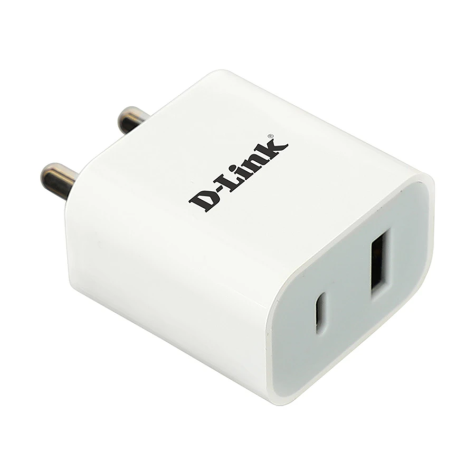 D-LINK 20W Adapter with Dual Port Output (1C + 1A) – Fast and Efficient Charging