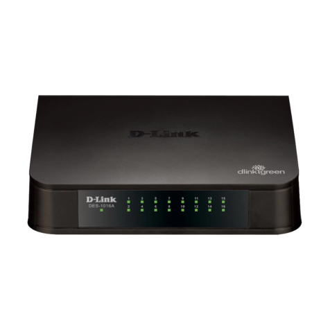 D-Link DES-1016A 16-Port 10/100M Unmanaged Desktop Switch