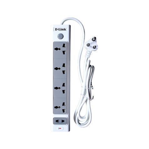 D-Link Power Strip with 5 Sockets – Safe and Convenient Power Management