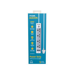 D-Link Power Strip with 5 Sockets – Safe and Convenient Power Management
